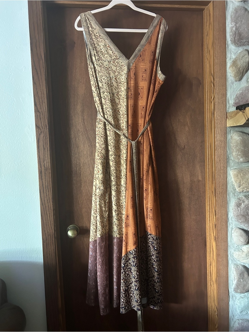 Silky Wrap Maxi Jumpsuit size Large - Picture 7 of 7